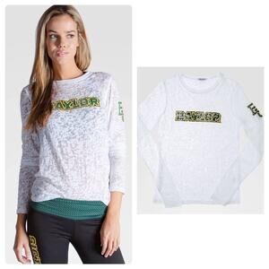 NEW NUYU Baylor Bears Long Sleeve Burnout Crew